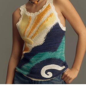 Colorful Sweater Tank Top